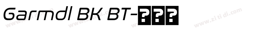 Garmdl BK BT字体转换